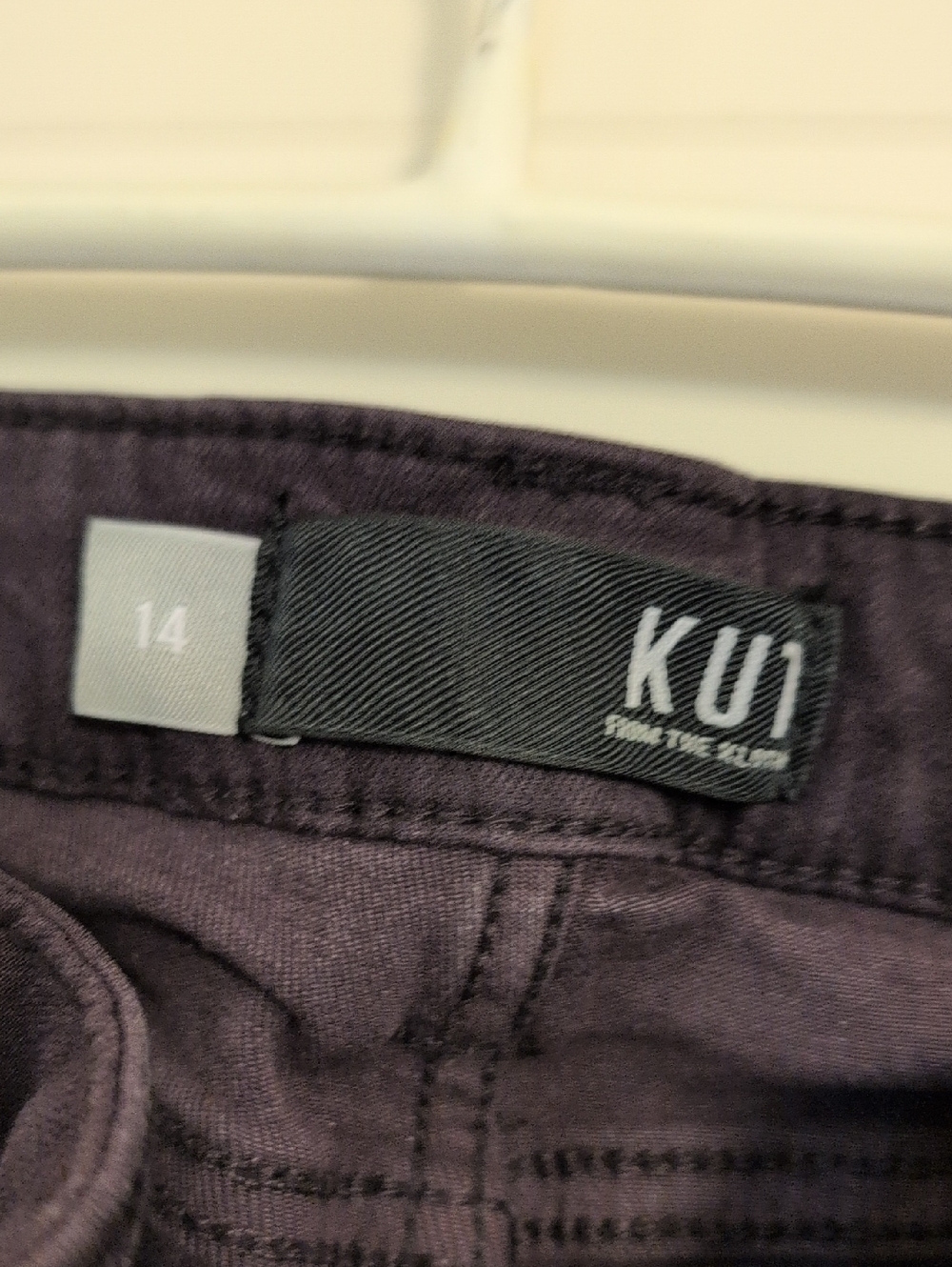 Dark Purple Kut from the Kloth Connie Ankle Skinny 5 Pocket Jeans